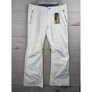 Burton Snowboarding Pants Womens L White The Slope Society Pant Ski Dry Ride NWT